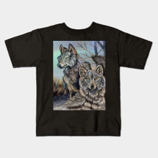 Winter Wolves Kids T-Shirt